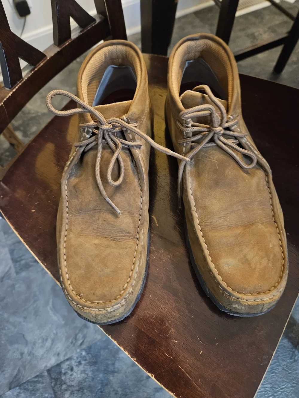 Twisted X Tan Suede Moc Toe Chukka Boots